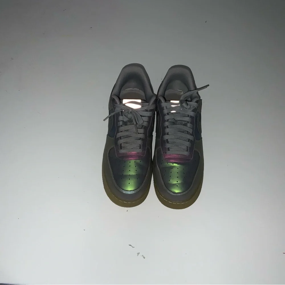 Nike Gray and Blue Athletic Shoes - Picture 2 of 5